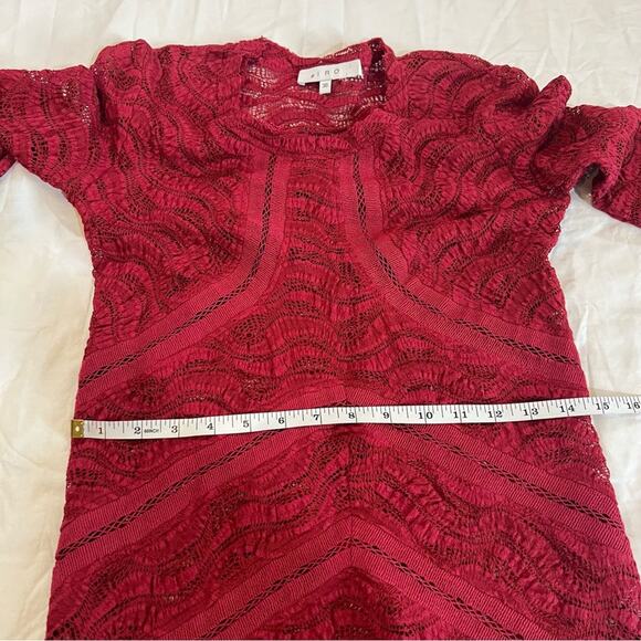 IRO Joos Lace Mini Bodycon Dress size 36 Small Red - Picture 5 of 11